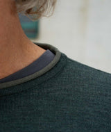 05000 | ELSK® MEN'S KNIT DOUBLE KNITTED WEAR JUMPER | DARK MOSS