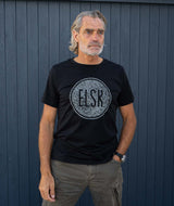 1801 | ELSK® WEB LOGO WOOL MEN'S T-SHIRT | DARK GREY