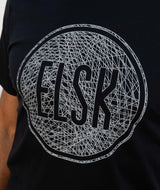 1801 | ELSK® WEB LOGO WOOL MEN'S T-SHIRT | DARK GREY