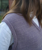 15006 | LOVE LOREENA KNITTED VEST | DUSTY PURPLE MULTI