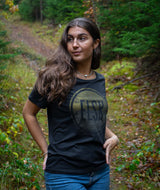 11024 | ELSK® FULL MOON ZEN WOMEN'S TEE | BLACK