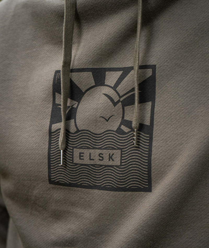 02014 | ELSK® CUBE21 TVÆRS MEN'S HOODIE | SMOKEY OLIVE