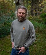 02011 | ELSK® RAY PCH TVÆRS MEN'S CREWNECK | SMOKEY OLIVE