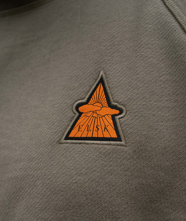 02011 | ELSK® RAY PCH TVÆRS MEN'S CREWNECK | SMOKEY OLIVE