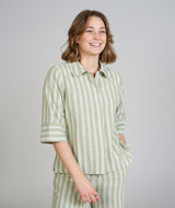 SONJA WOMEN'S SS STRIPED SHIRT