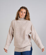 15002 | ELSK® VIGGA STRIK T-NECK | DRIFT MAPLE