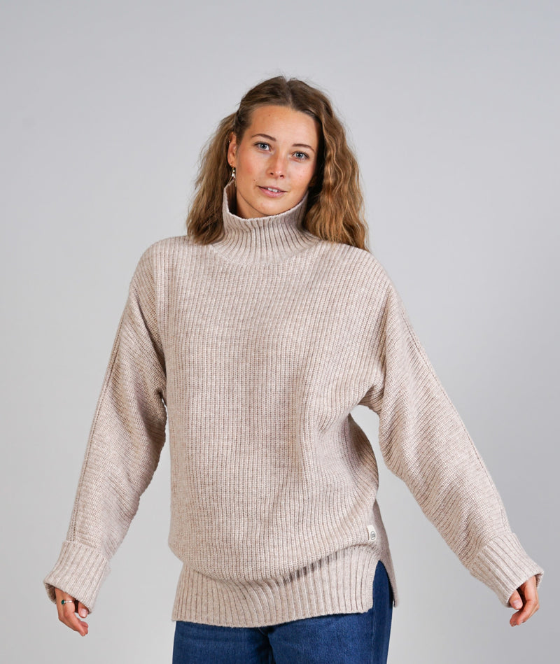15002 | ELSK® VIGGA STRIK T-NECK | DRIFT MAPLE