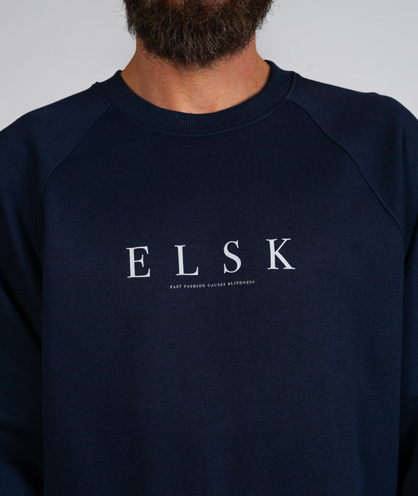 2360 | ELSK® PURE TVÆRS MEN’S SWEATSHIRT | DARK NAVY