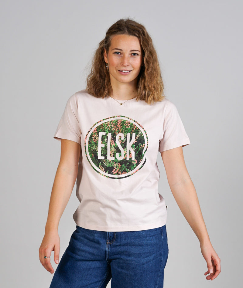 10002 | ELSK® LYNG LOGO WOMEN'S TEE | DUSTY PINK