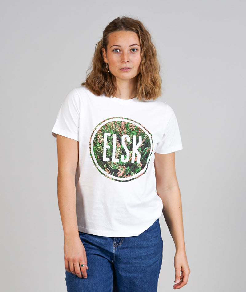 11004 | ELSK® LYNG LOGO WOMEN'S TEE | WHITE