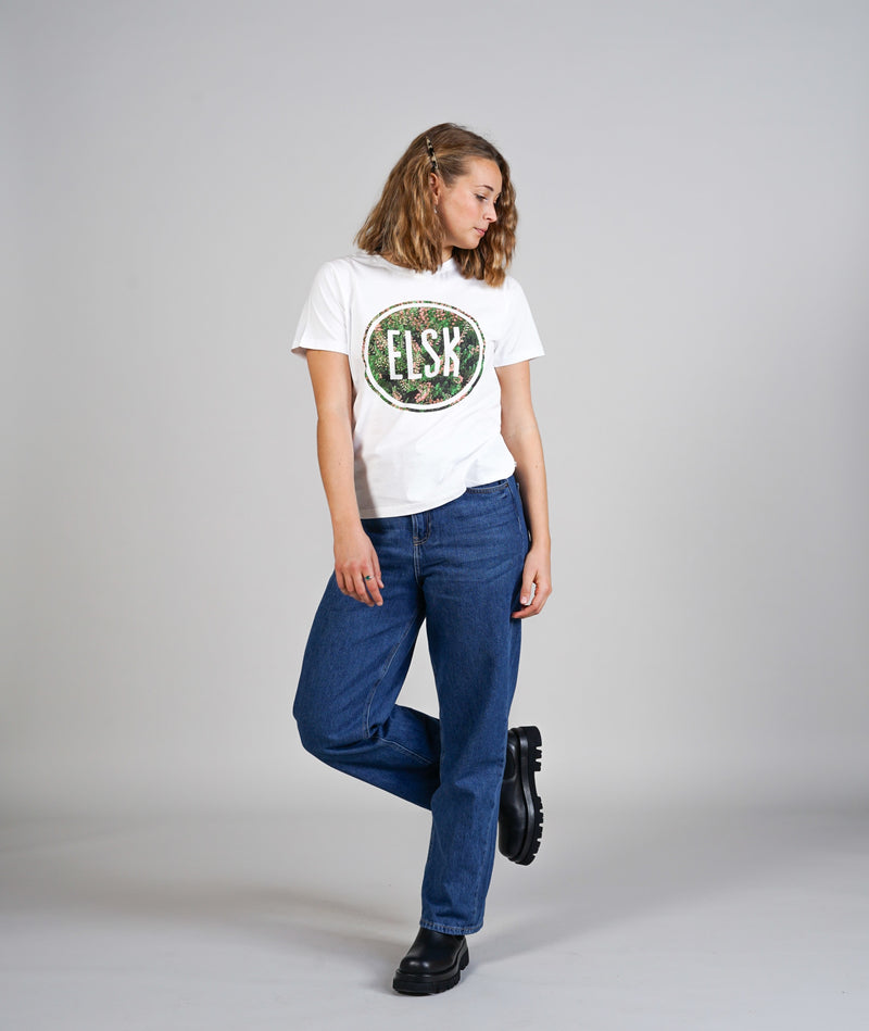 11004 | ELSK® LYNG LOGO WOMEN'S TEE | WHITE