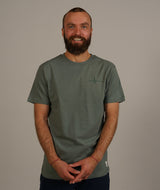 01074 | ELSK® SEABED BRUSHED MEN'S TEE | DUSTY GREEN