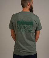 01074 | ELSK® SEABED BRUSHED MEN'S TEE | DUSTY GREEN