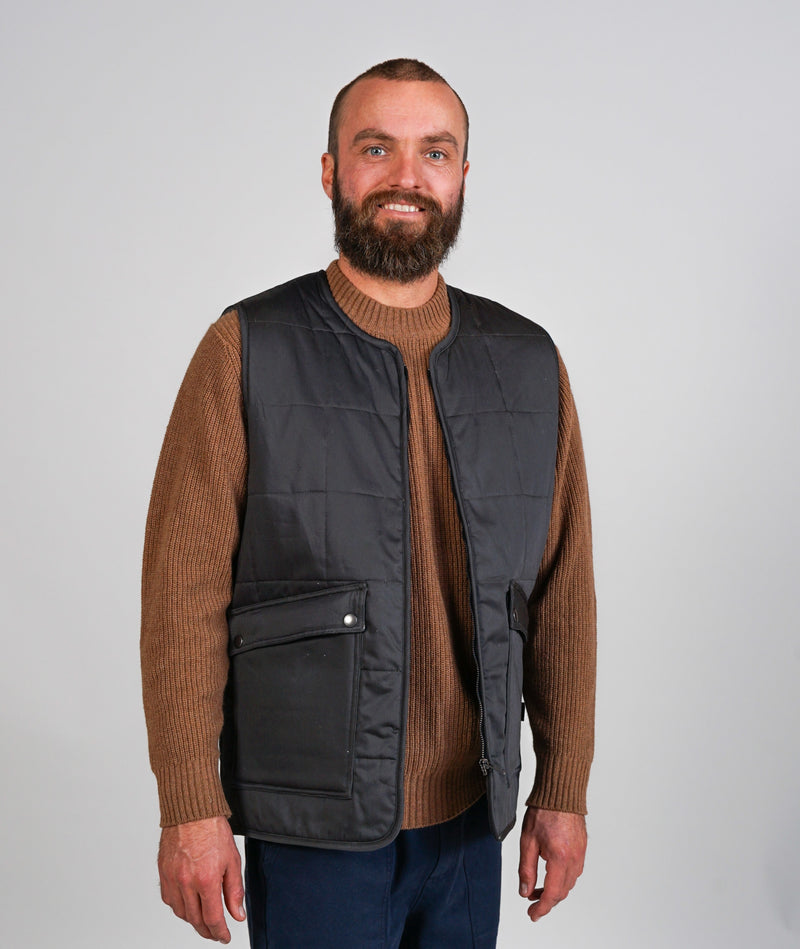 10001 | ELSK® EIGIL MEN'S QUILTED VEST | PIRATE BLACK