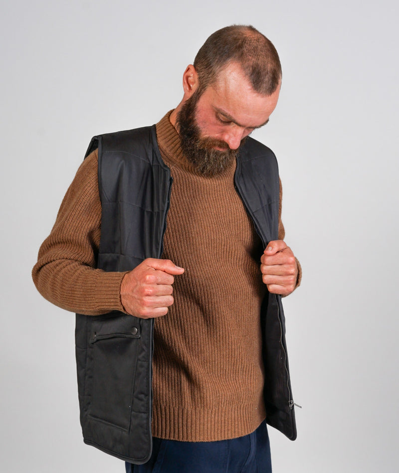 10001 | ELSK® EIGIL MEN'S QUILTED VEST | PIRATE BLACK