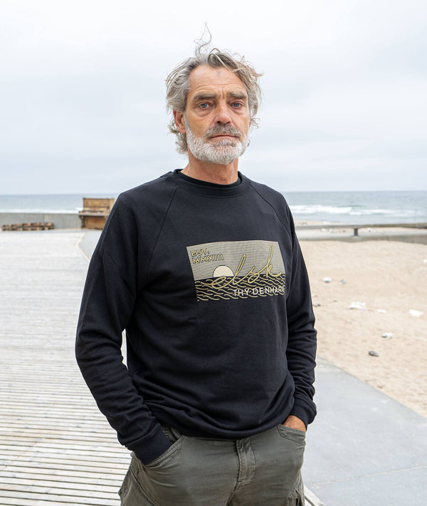 2373 | ELSK® SUNSIGN TVÆRS HERRE SWEATSHIRT | BLACK
