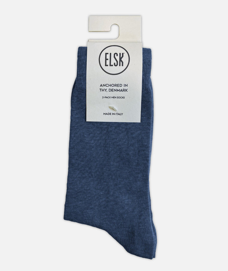 09003 | ELSK® EIK STRØMPER. 2-PAR | MØRKE BLÅ