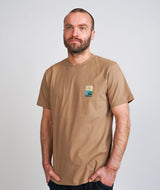 01005 | ELSK® BAGSØ2 PCH BRUSHED T-SHIRT | TOBACCO