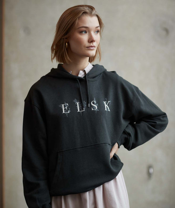 12010 | ELSK® PORSE LOGO FIONA WOMEN'S HOODIE | PIRATE BLACK