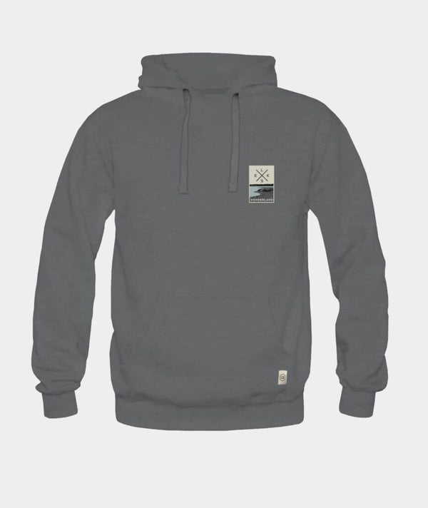 0306 | ELSK® BAGSØ PRINT MEN'S HOODIE | DARK SHADOW