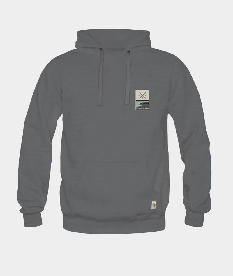 0306 | ELSK® BAGSØ PRINT MEN'S HOODIE | DARK SHADOW