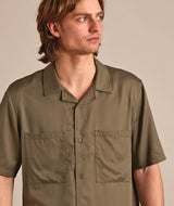 04002 | LOVE PELLE MEN'S SS SHIRT | SMOKEY OLIVE