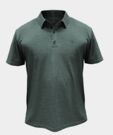 1808 | ELSK® SC.X.EMB WOOL MEN'S POLO | STONE GREEN