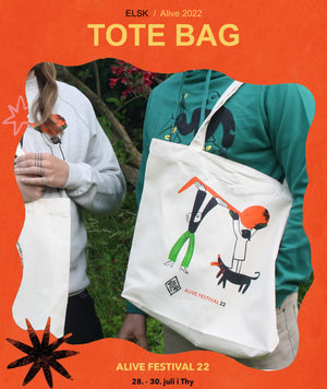 2022-007| ELSK® ALIVE LOGO TOTEBAG | RAW