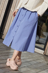 POPLIN WOMEN'S SKIRT