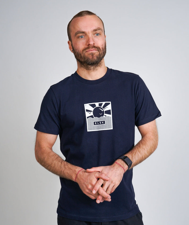 RE.ELSK 01007 | ELSK® CUBE21 BRUSHED T-SHIRT | DARK NAVY