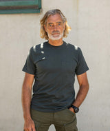 RE.ELSK 2341 | ELSK® ESSENTIAL POCKET BRUSHED T-SHIRT | STONE GREEN