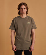 RE.ELSK 01064 | ELSK® SUNSIGN2 PCH BRUSHED MEN'S TEE  | SMOKEY OLIVE