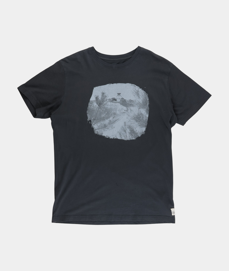 RE.ELSK 01100 | ELSK BØGSTED BRUSHED T-SHIRT | PIRAT BLACK