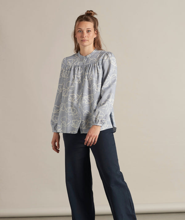 RE.ELSK 14008 | ELSK VANG WOMEN'S SHIRT I BLUE POPPIES