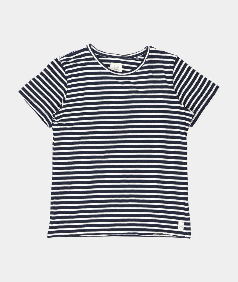 RE.ELSK 1435 | ELSK® Striped SS 100% Linen | Dark