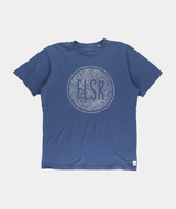 RE.ELSK 1788 | ELSK® WEB LOGO BRUSHED MEN'S T-SHIRT | NAVY