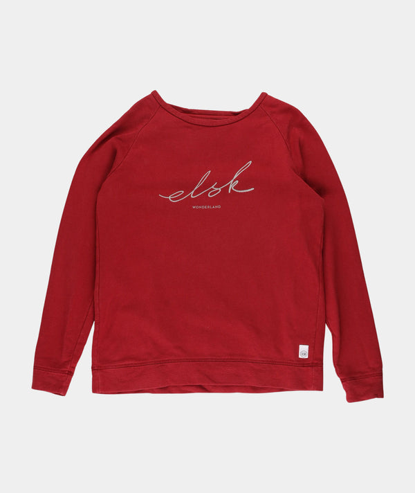 RE.ELSK 4034 | ELSK® SIGNED W. TVÆRS WOMEN’S SWEATSHIRT | SCEPTRE RED