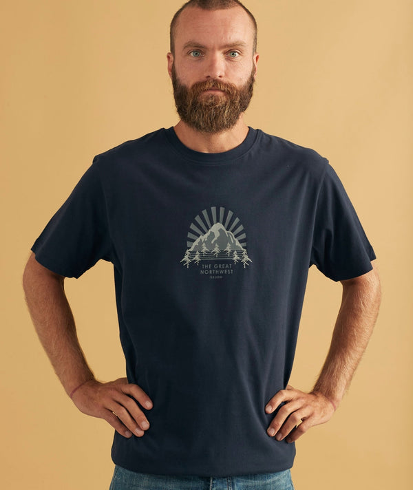 RE.ELSK 01094 | ELSK ISBJERG  BRUSHED T-SHIRT | DARK NAVY