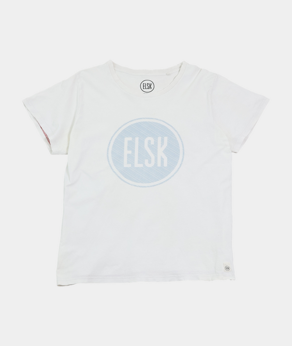 RE.ELSK 21088 | ELSK MEN'S LOGO T-SHIRT WHITE