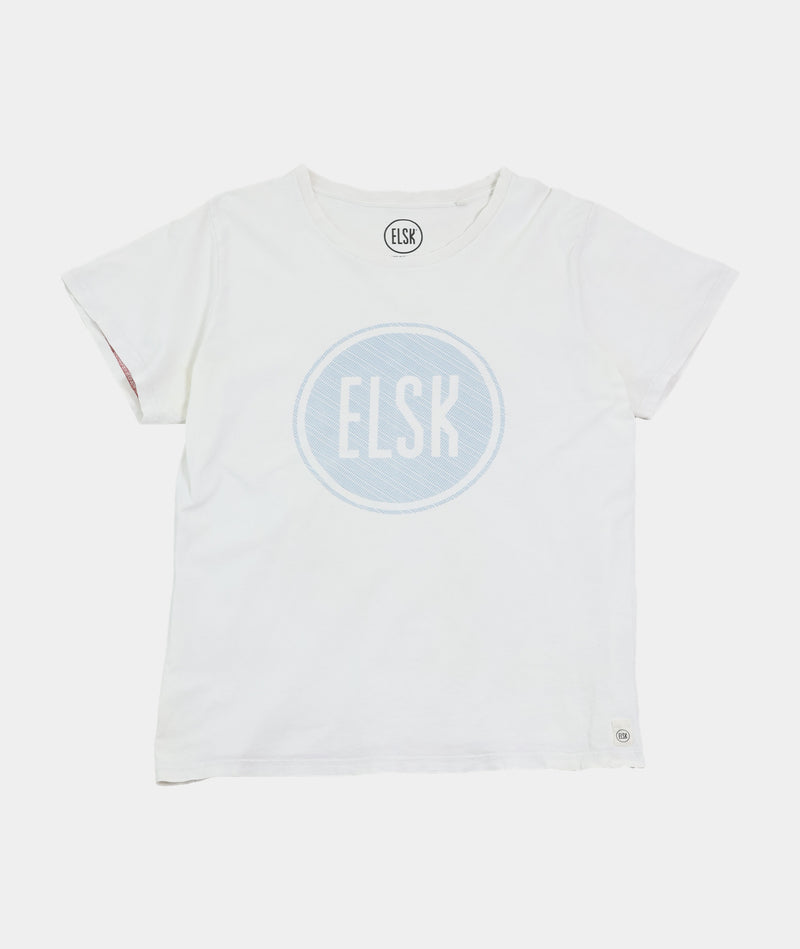 RE.ELSK 21088 | ELSK MEN'S LOGO T-SHIRT WHITE