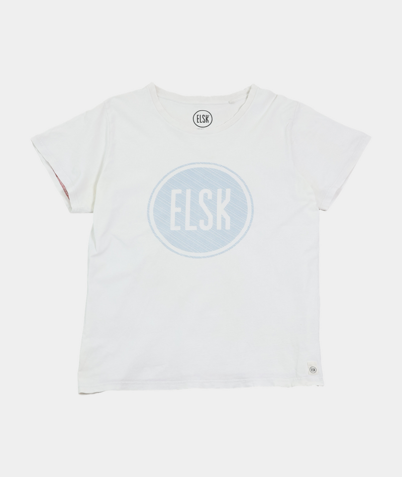 RE.ELSK 21088 | ELSK MEN'S LOGO T-SHIRT WHITE