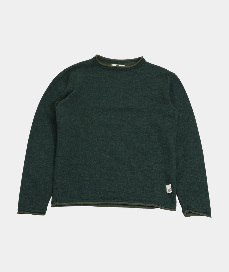 RE.ELSK 05000 | ELSK® LØNNERUP HERRE STRIK  DOUBLE KNITTED | DARK MOSS
