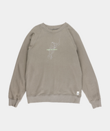 RE.ELSK 02044 | ELSK MAP TVÆRS MEN'S CREWNECK | SMOKEY OLIVE