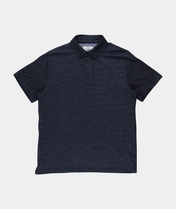RE.ELSK 1807 | ELSK® SC.X.EMB WOOL MEN'S POLO | DARK GREY