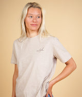RE.ELSK SIGNED BASIC WOMEN'S BRUSHED T-SHIRT