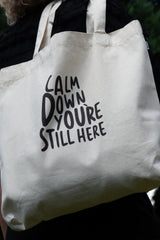 CALM DOWN TOTE BAG