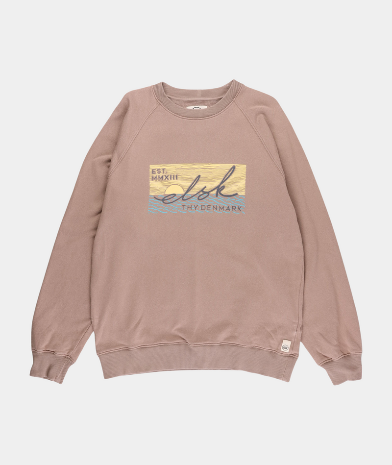 RE.ELSK 02019| ELSK® SUNSIGN22 TVÆRS MEN'S CREWNECK | TAUPE BROWN