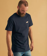RE.ELSK 01092 | ELSK TECH PCH BRUSHED T-SHIRT | DARK NAVY