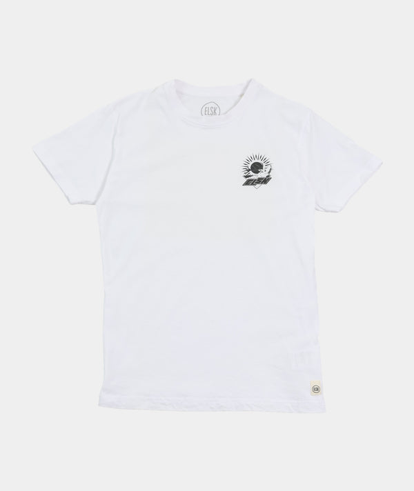 RE.ELSK 01097 | ELSK TECH STAG CH BRUSHED T-SHIRT | OPTIC WHITE