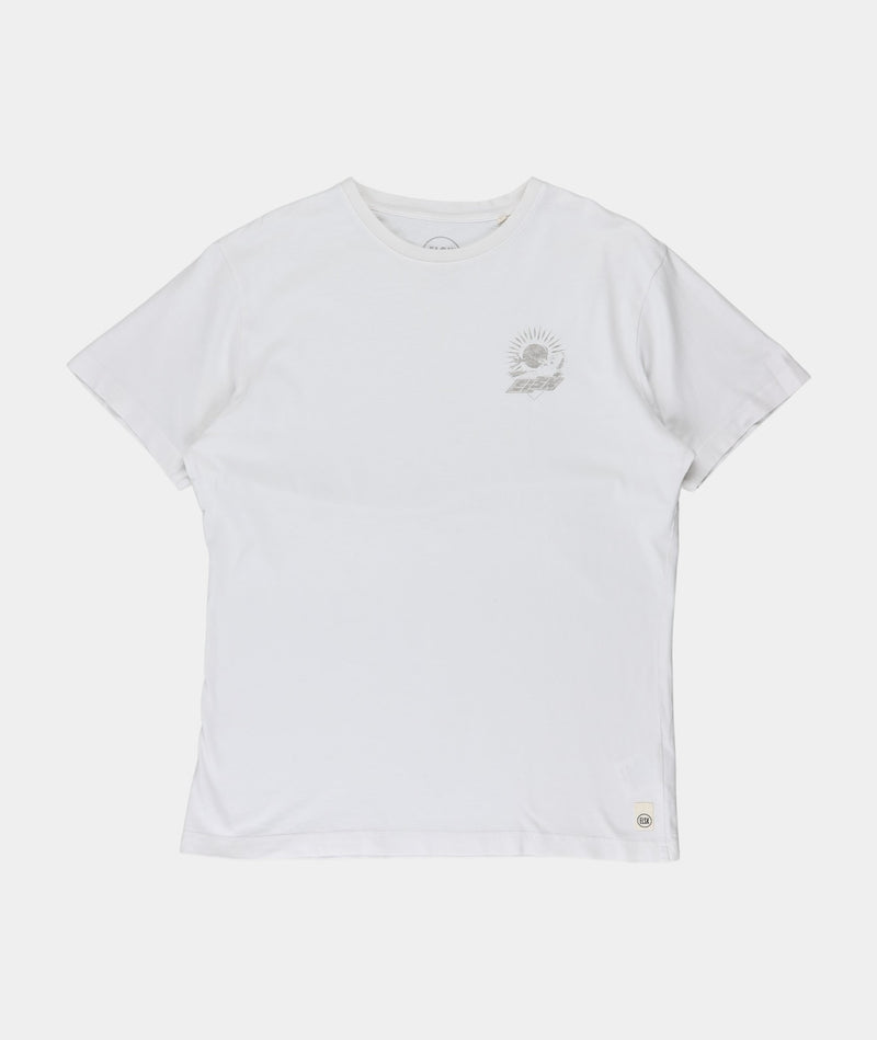 RE.ELSK 01097 | ELSK TECH STAG CH BRUSHED T-SHIRT | OPTIC WHITE